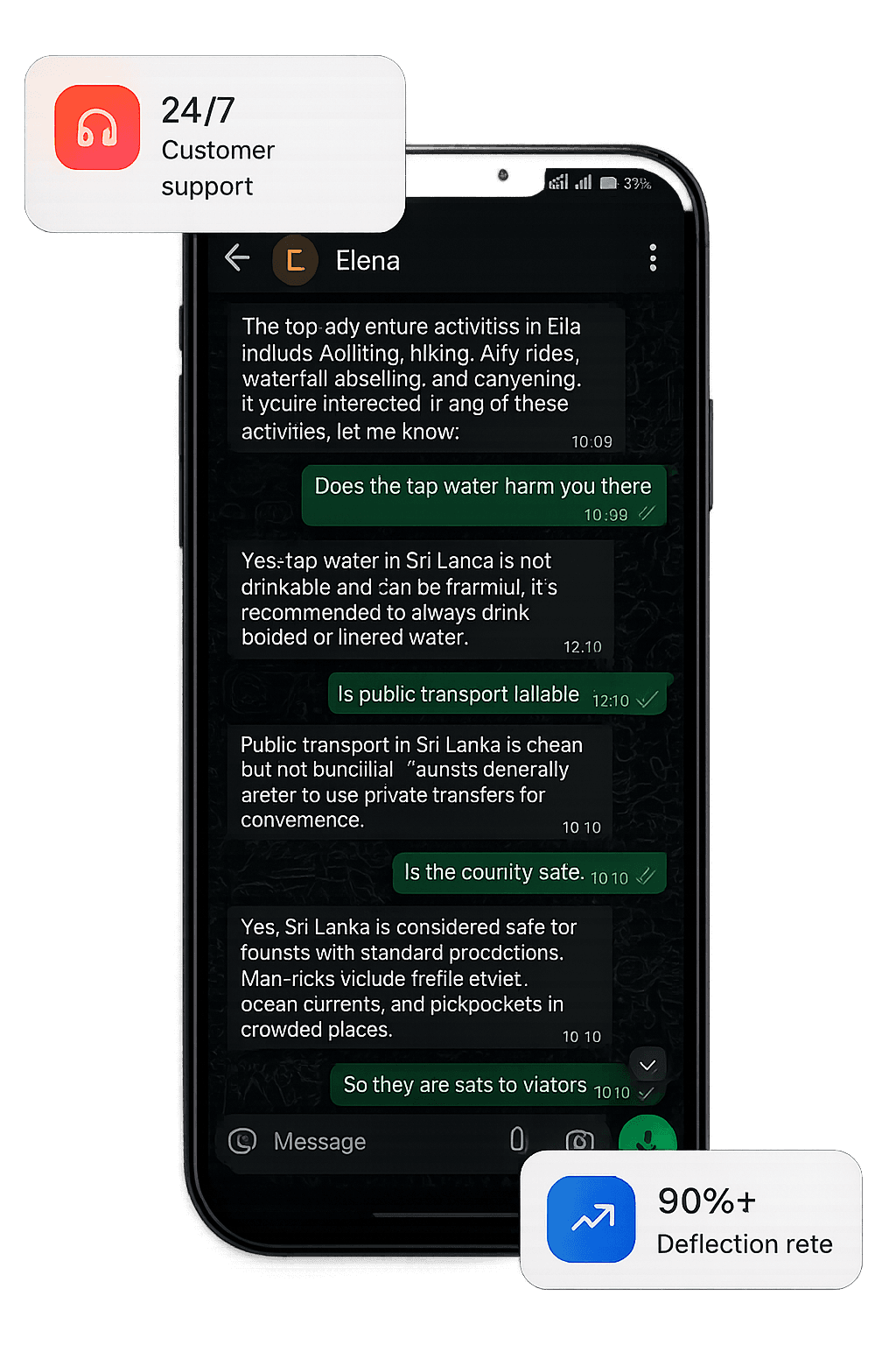 WhatsApp AI Agent Demo - 24/7 Customer Support